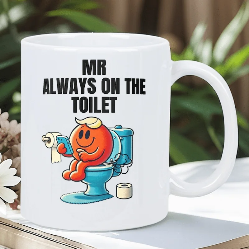 Lustige Mr Always Going To The Toilet Keramik Kaffeetasse_voghion.com