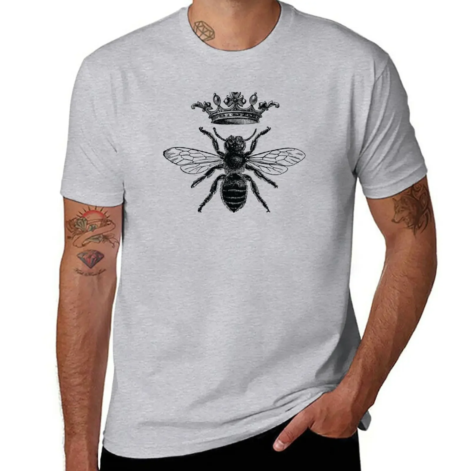 

Vintage French Queen Bee T-Shirt sports fans cute tops men graphic t shirts