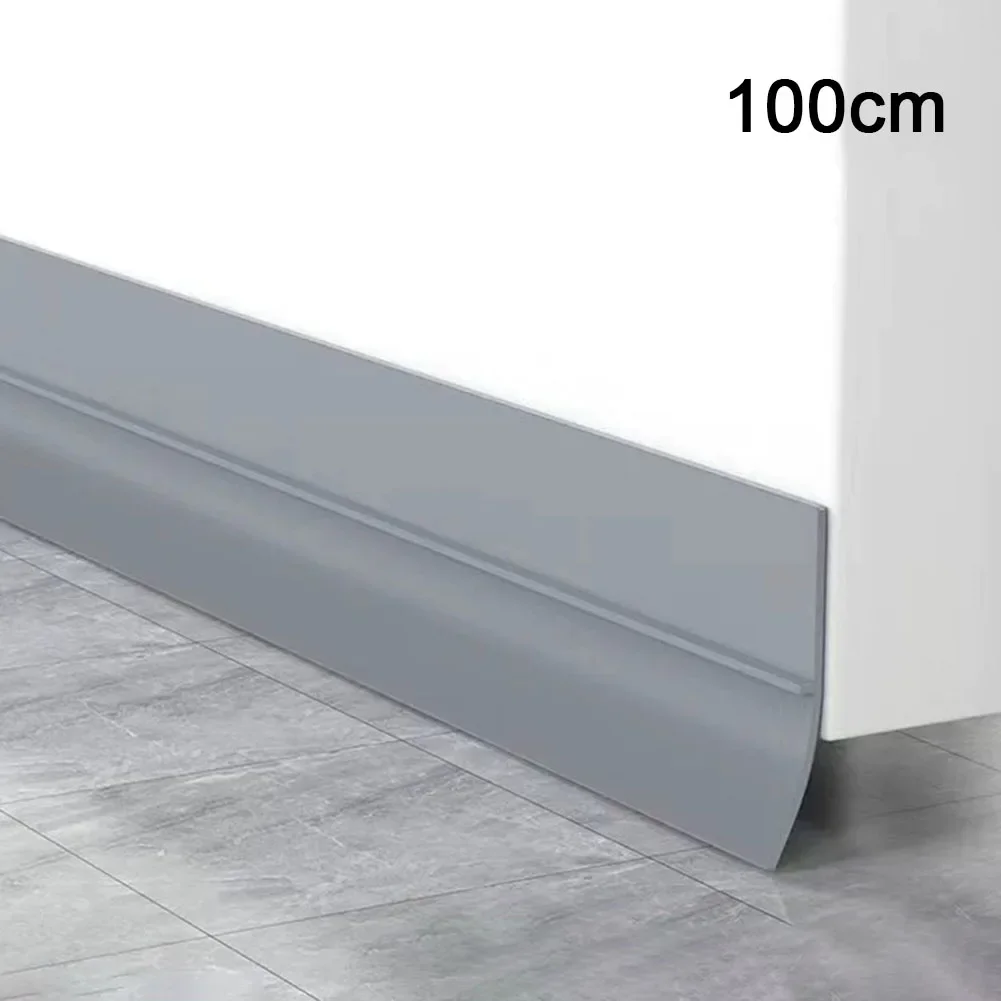 Description Picture 5 of item1M PVC Floor Threshold Seam Edge Trim Sealing Strip Self-adhesive Door Bottom Anti-collision Rubber Strip Protective Carpet Mat