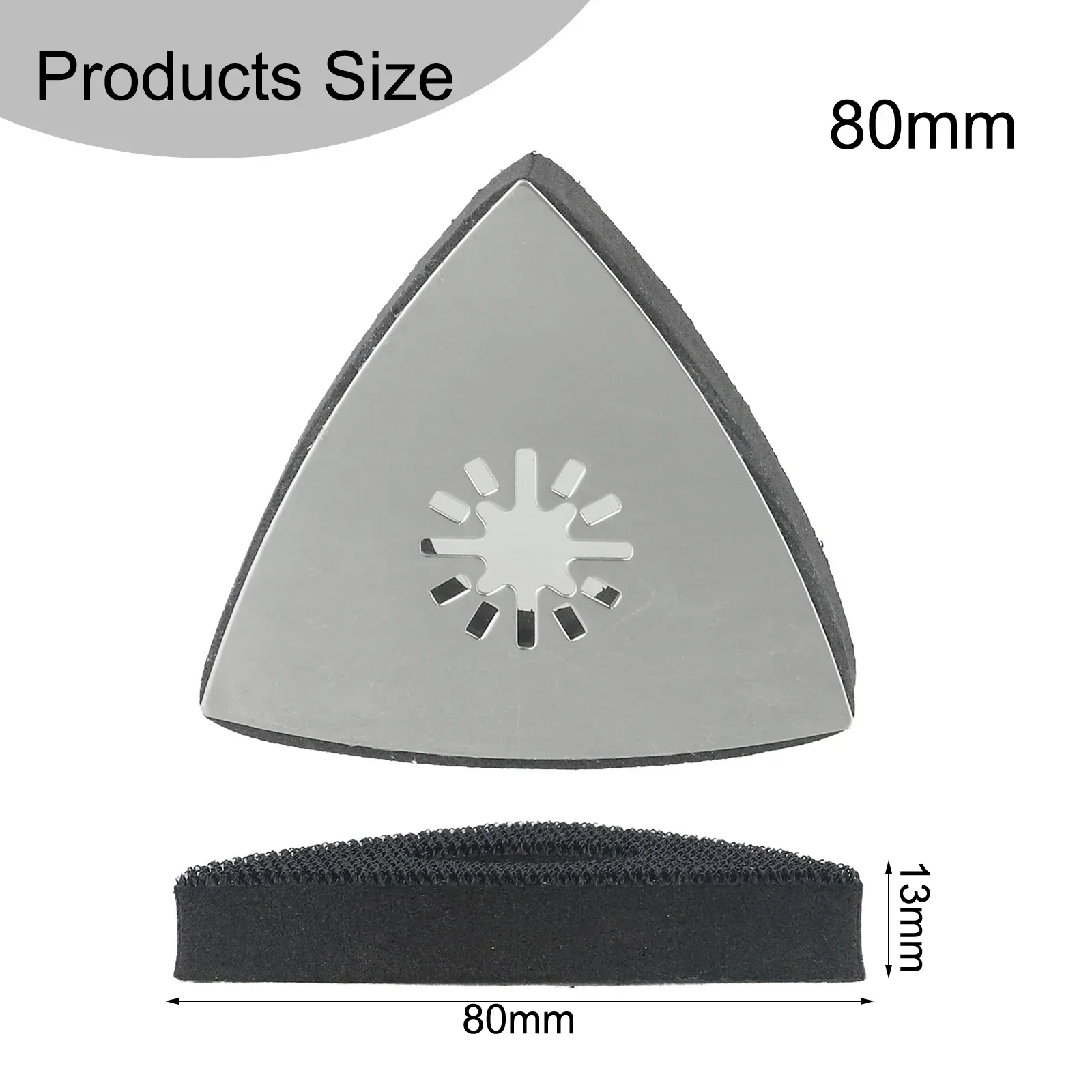 65-124PCS Set Tamponi abrasivi per utensili oscillanti Triangolo multifunzionale Gancio ad anello Carta vetrata Utensile elettrico per legno Metallo Gesso  1420
