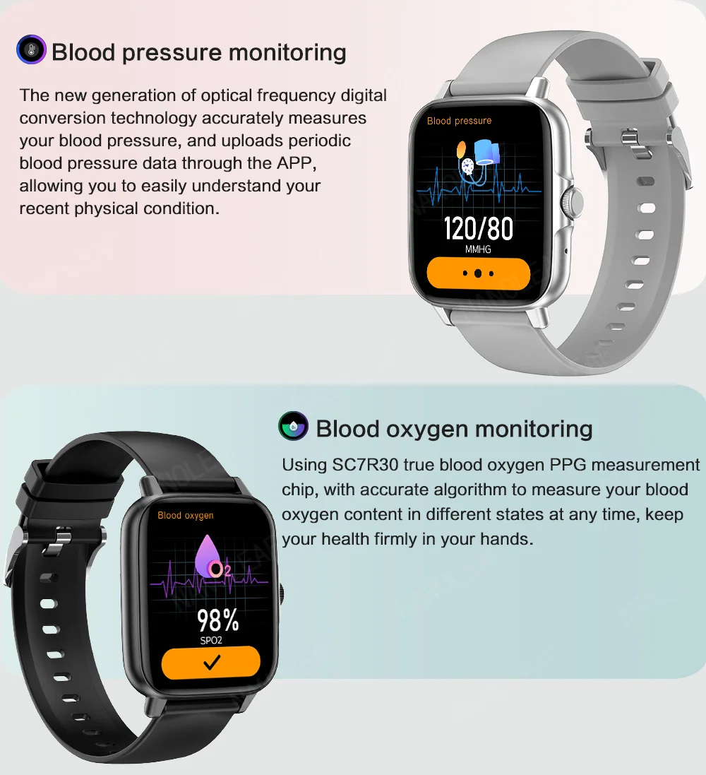 CT3 Men Smart Watch Bluetooth Voice Call Sports Fitness Tracking Heart Rate Blood Pressure Monitor Women Electronic Wristwatches