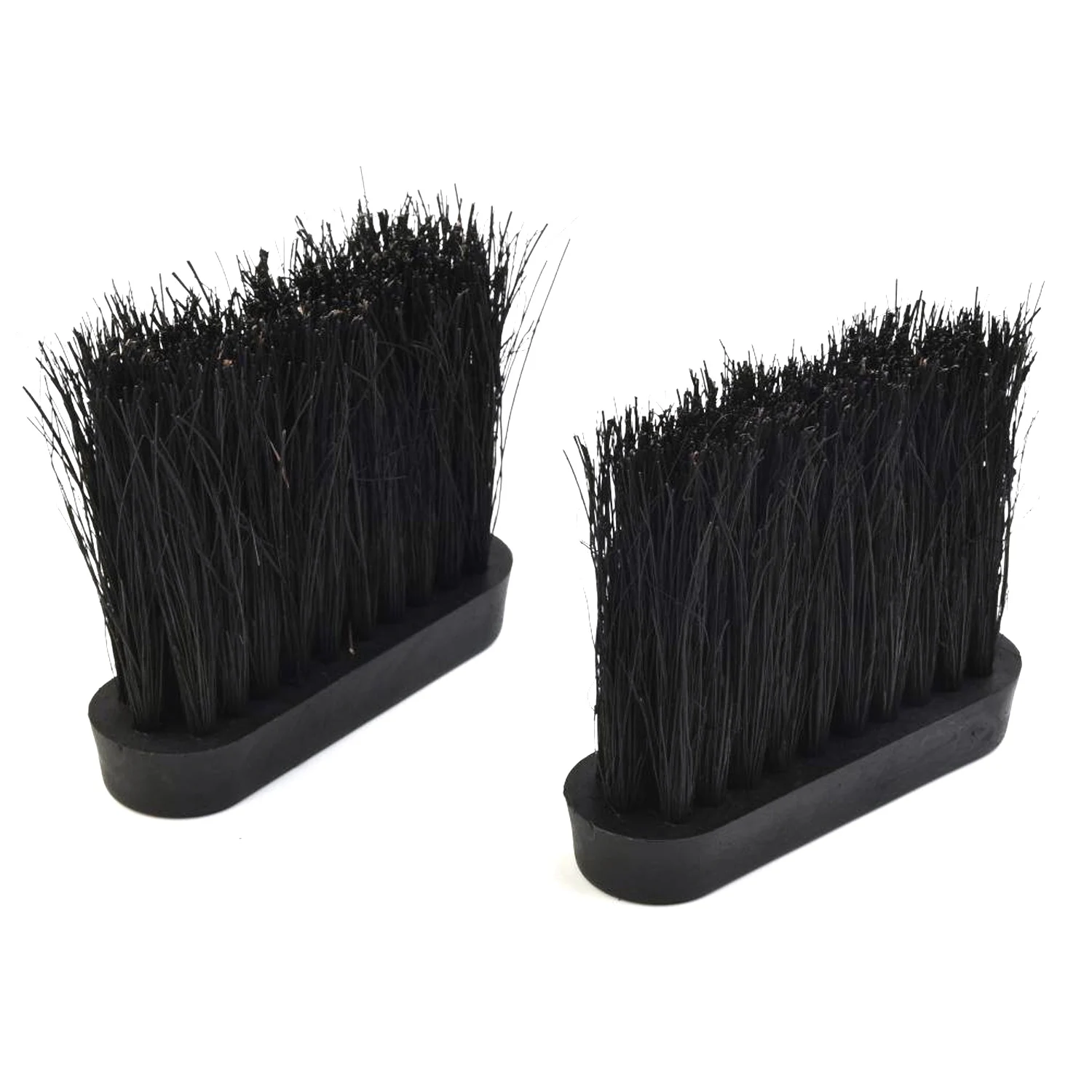 2Pcs Fireplace Brush Black Oblong Replacement Spare Hearth Head Refill For Companion Sets For Doing Thorough Cleaning 2023 NEW 2pcs oblong hearth brush head chimney fireplaces cleaning tool household brush stove rotary sweep home supplies winter new year
