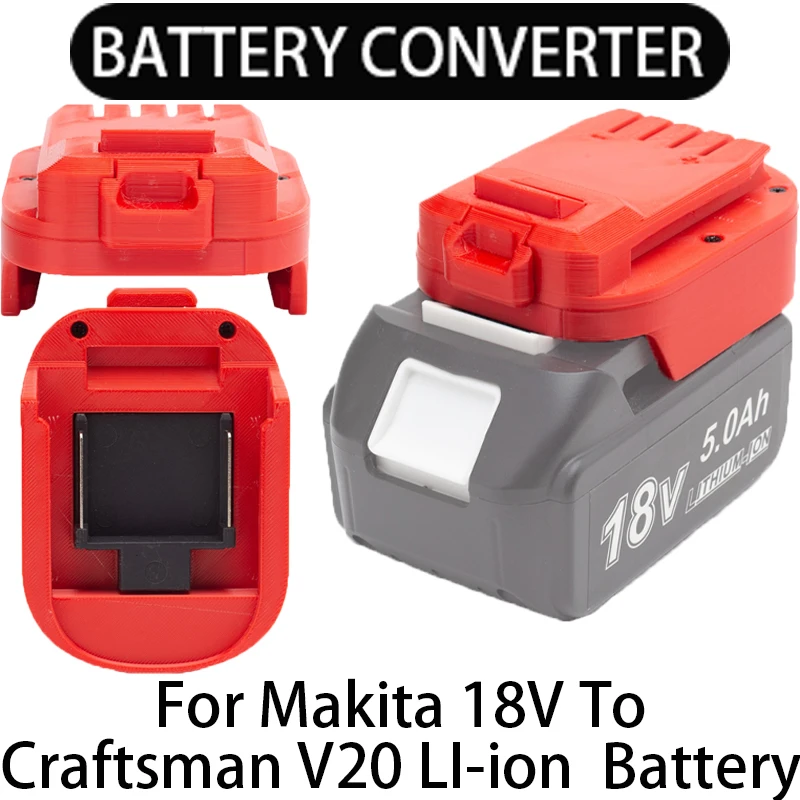 Battery Converter for Craftsman V20 Lithium Ion Tools to Makita 18V Lithium Ion Battery Adapter Power Tool Accessories suitable for makita li ion battery to craftsman 18v battery conversion adapter mt18man battery adapter