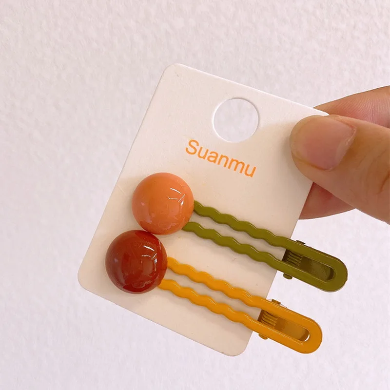 2 teile/satz einfache Haars pangen für Mädchen süße haarspange Baby haarspangen Kinder Kopf bedeckung Clips für Haar Bobby Pins haarschmuck mädchen – Detail 9