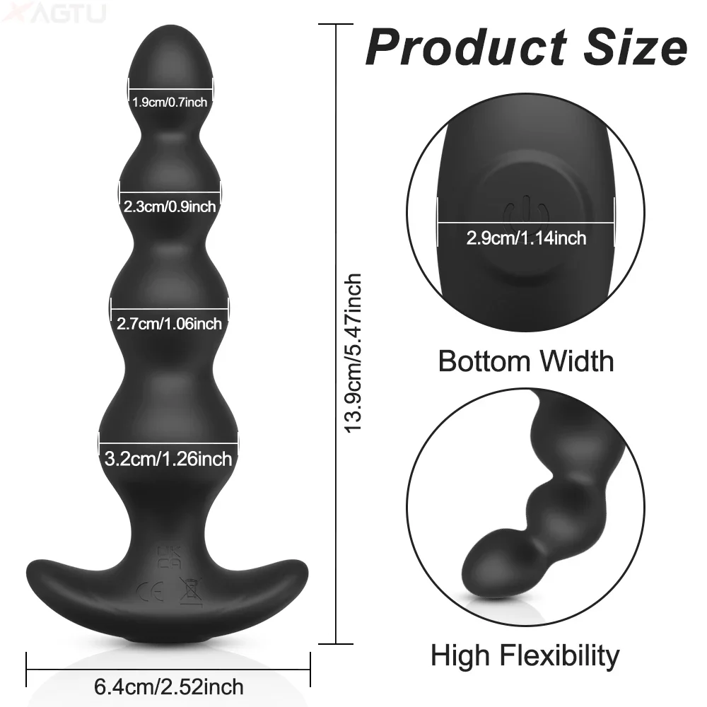 APP Bluetooth anal vibrator prostate massager wireless remote butt plug vibrating adult sex toys for men women male gay
