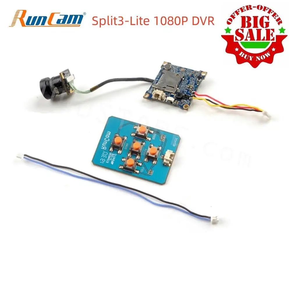 

RunCam Split3-Lite NTSC/PAL переключаемый 1080 HD 60fPs видеозапись DVR FOV 165 ° камера для Mobula6 Mobula 6HD FPV гоночного дрона