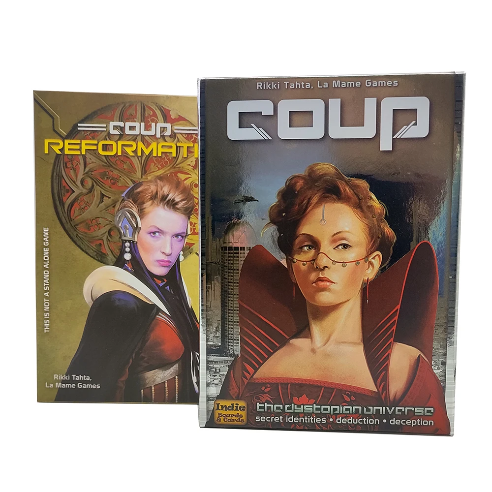 

Coup Full English Version Basic or Expansion Reformation Card Game for Home Party Playing Cards
