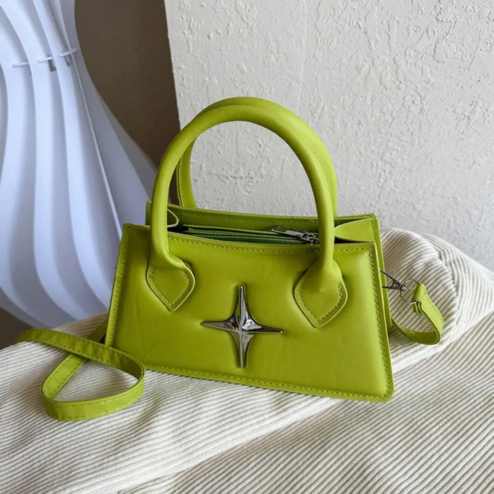 Borsa a tracolla quadrangolare con design a stella in pelle PU a tracolla piccola a tracolla per donna e ragazza_voghion.com