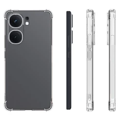 Air Cushion Shockproof Clear Silicone TPU Back Cover Soft Case for Vivo iQOO Neo9 (Clear Airbag Case)