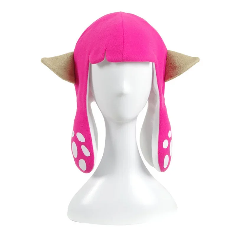 Game Splatoons 2 Inkling Squid Cosplay Hat Winter Balaclava Carniva Halloween Party Cap for Adult Kids