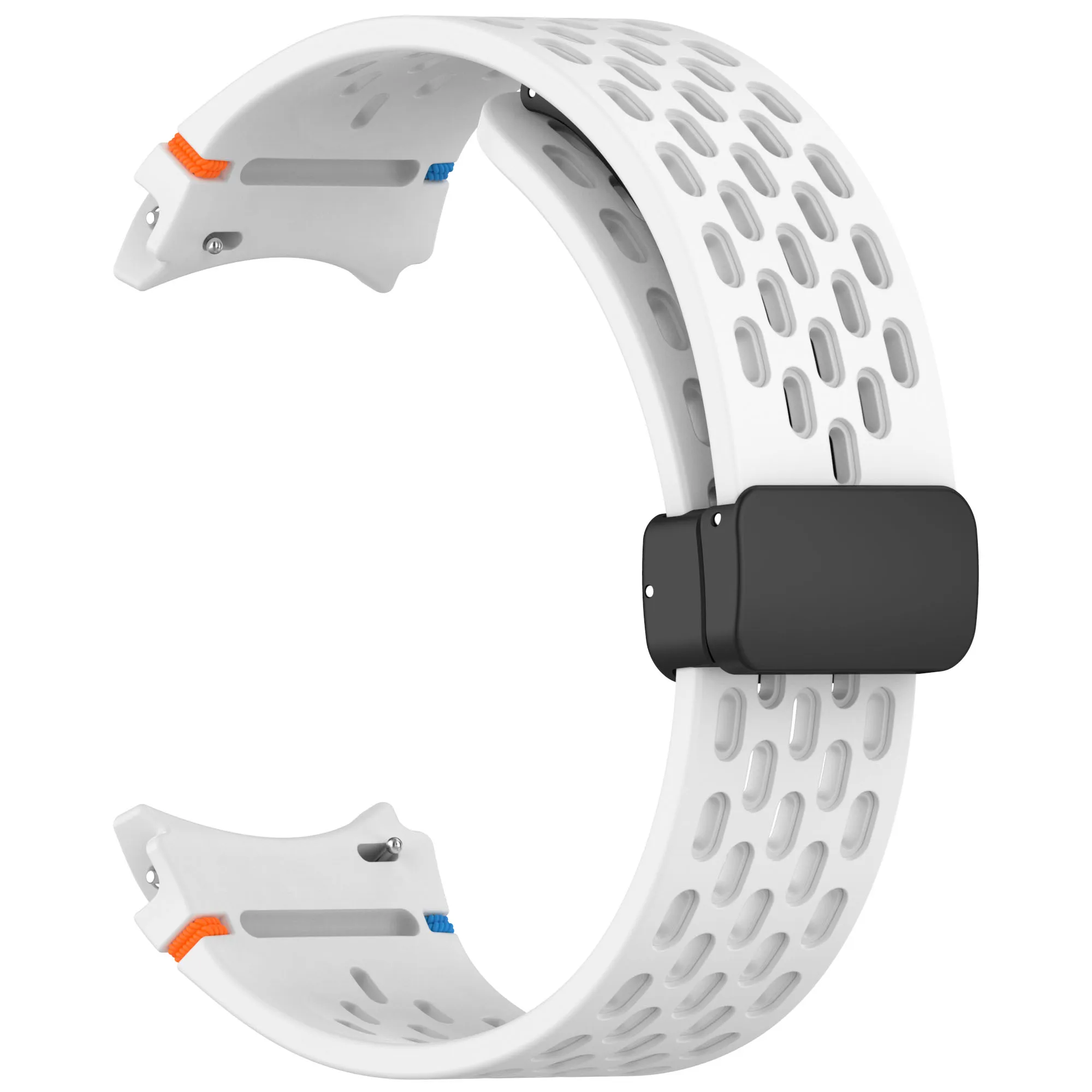 Magnetic Buckle Silicone Watch Band - 20mm Strap with No-Gap Design