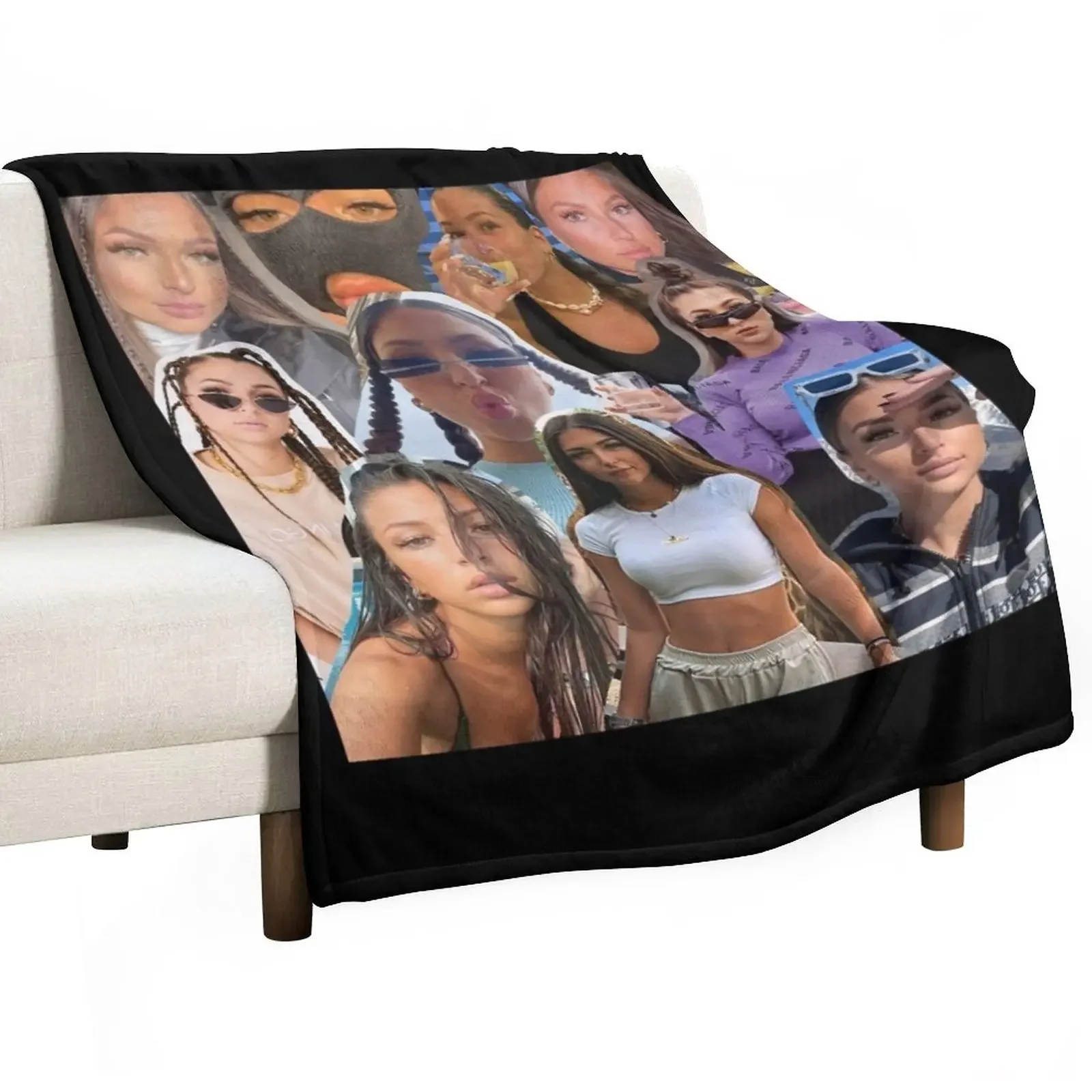 

Eva Queen Collage Throw Blanket For Sofa Thin Sleeping Bag Blankets