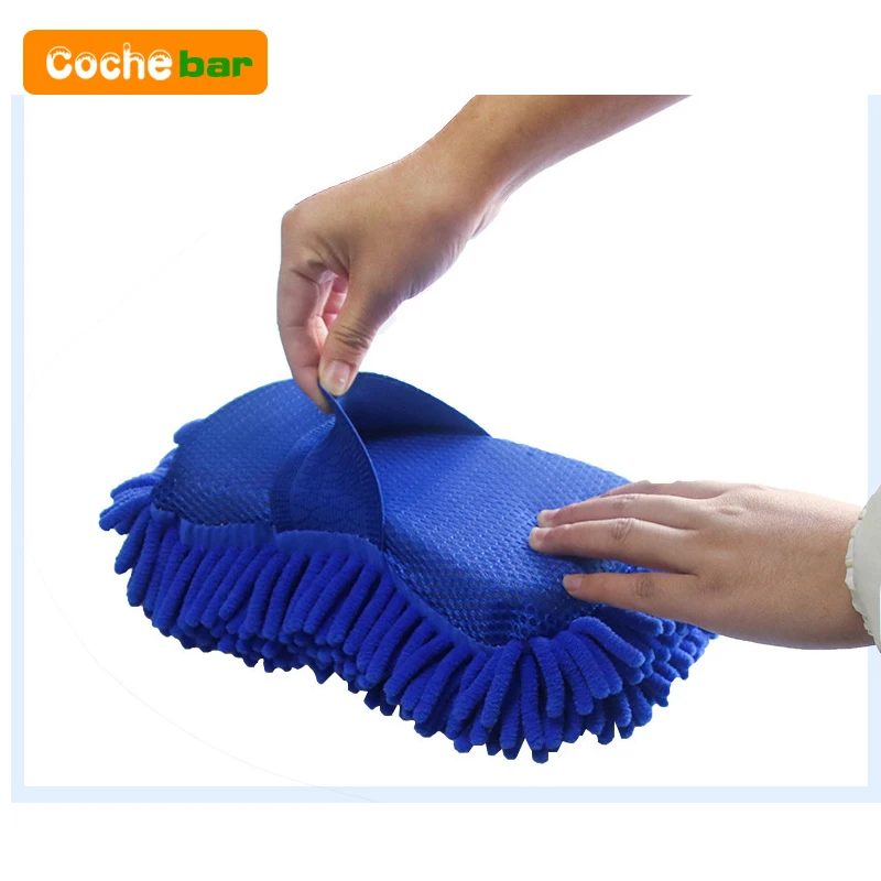 Microfiber Car Wash Sponge Cleaning Tools Car Detailing Care Brushes Chenille Washing Towel Car Acessories Auto Clean Gloves