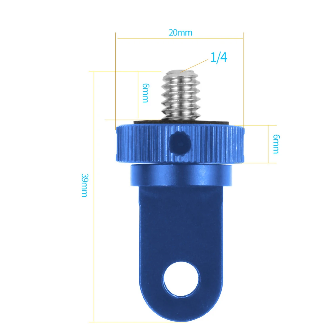 New Stainless Steel 1/4 Screw Mini Tripod Mount Adapter for GoPro Hero 13 insta3