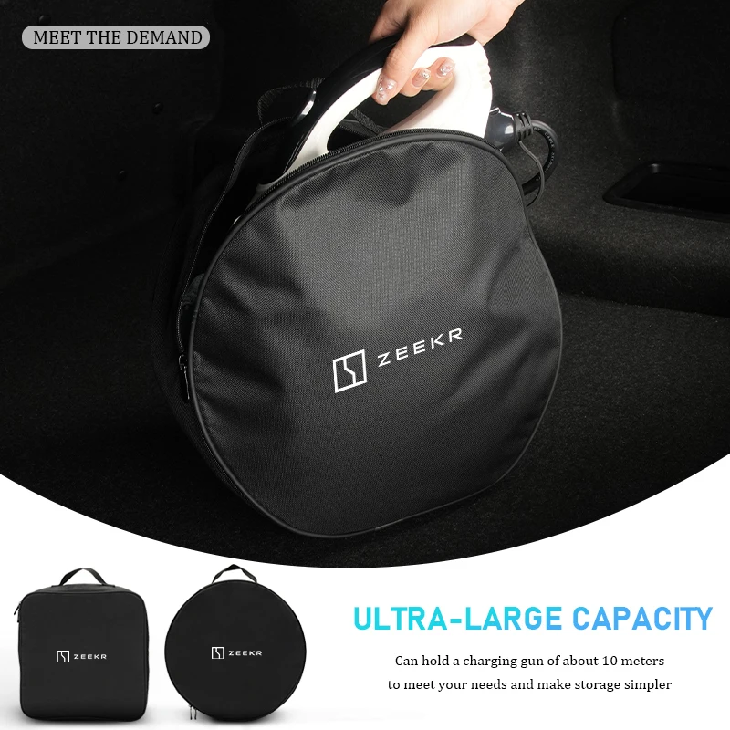 Waterproof Car Logo Charging Cable Organizer Bag