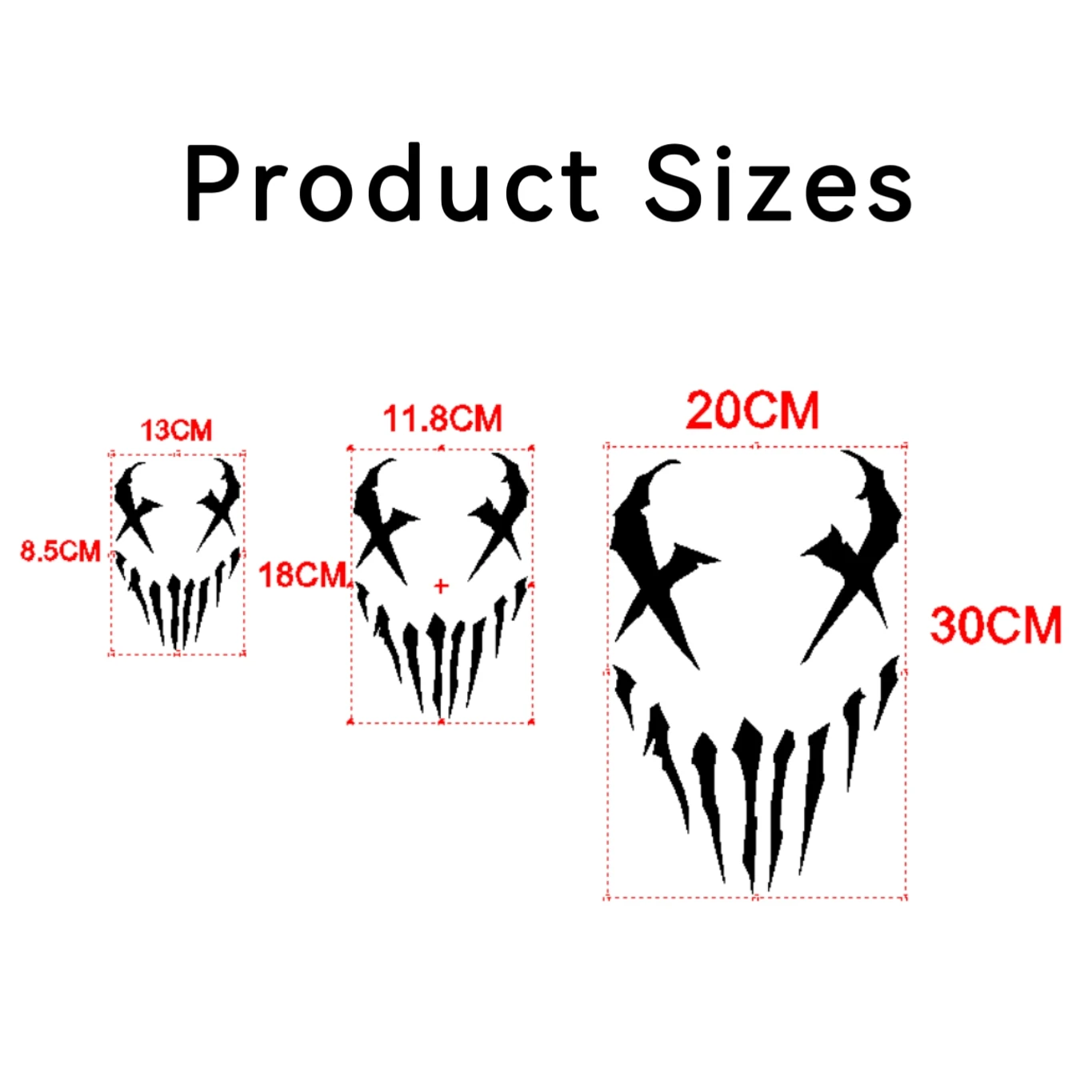 Decorative Stickers Motorcycle Stickers Car Body Devil Reflective Waterproof Accessories Helmet Decal
