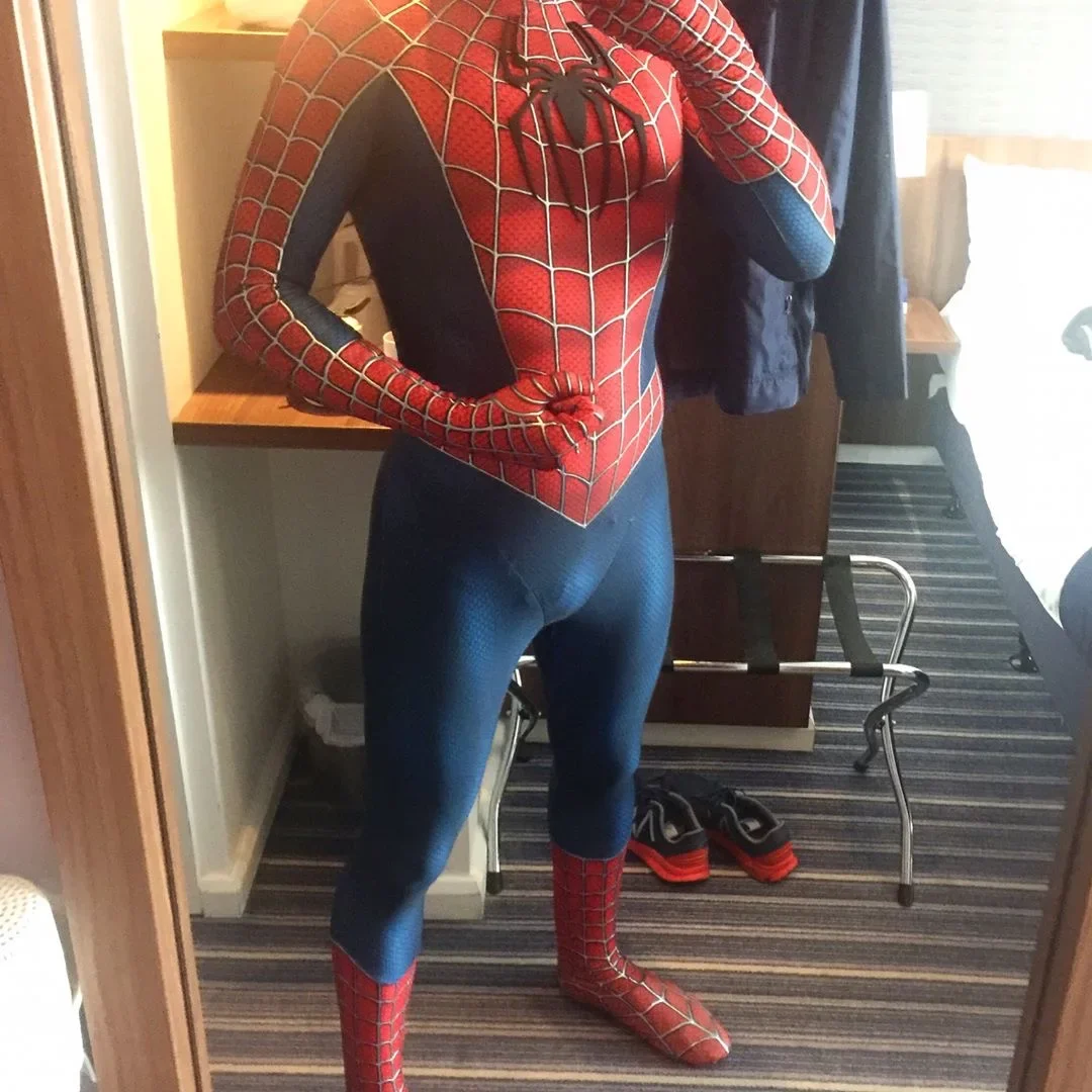 マグワイア ライミ スパイダーマン コスプレ 3D ロゴ & ボディスーツ