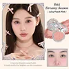 Flower Knows Makeup Set Mermaid Eyeshadow Palette Matte Swan Setting Powder Strawberry Violet Mirror Hair Clip 4Pcs Kit 6