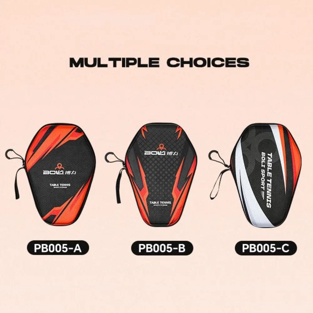 Hard Shell Table Tennis Racket Bags Dustproof Protective Case Ping Pong Storage Bag Waterproof Hand Strap