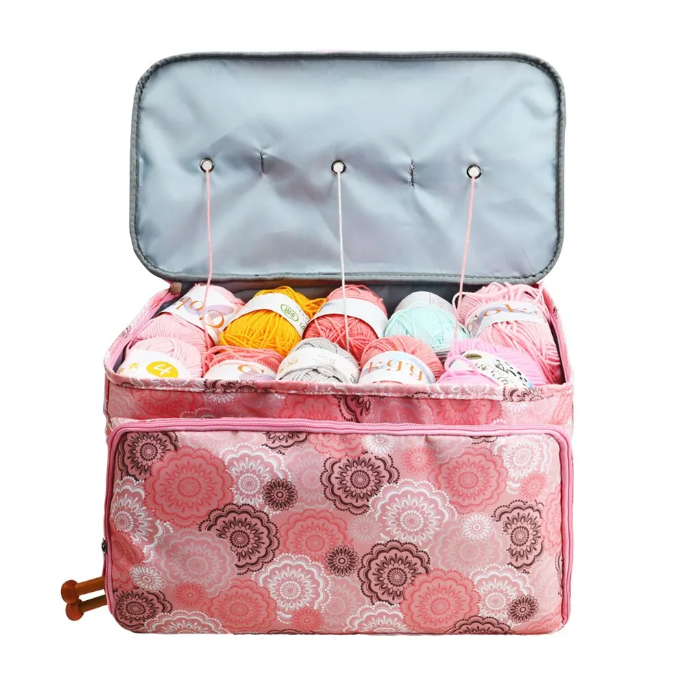 Multifunctional Portable Knitting Bag Wool Crochet Crochet Yarn Storage Bag Sewing Needle Sewing Accessories Storage yarn storage bag