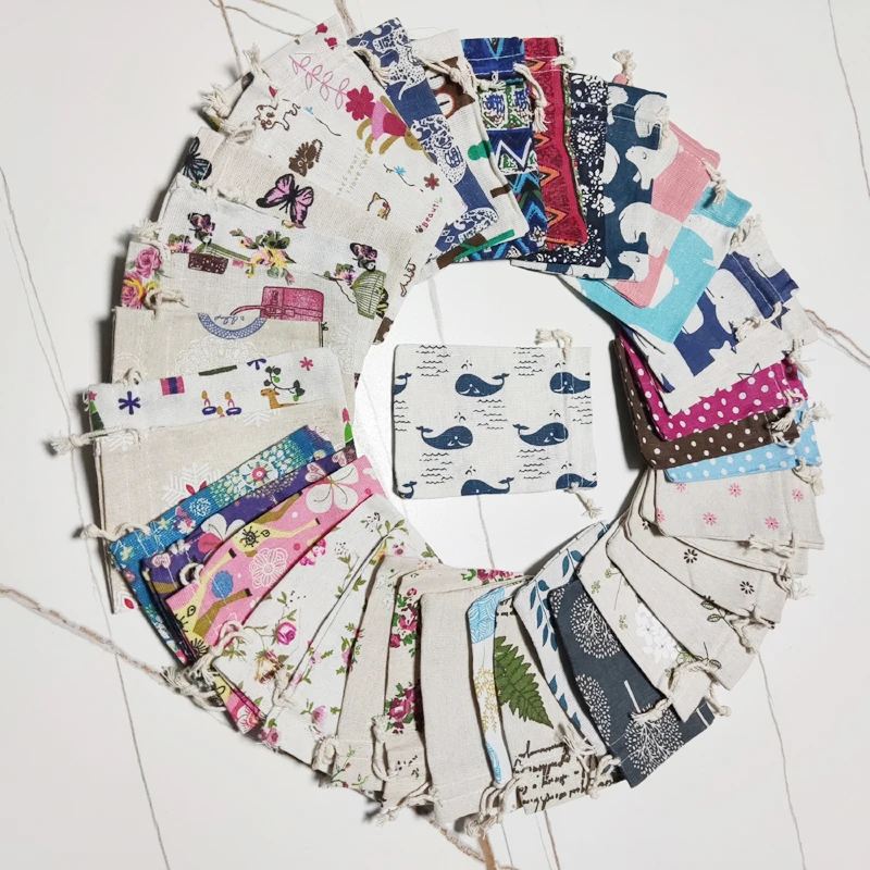 

20pcs Multiple Storage Cloth Bags Cotton Packaging Jewelry Bag Line Bags Cotton Drawstring Gift Bag for Jewelry Packaging Pouch