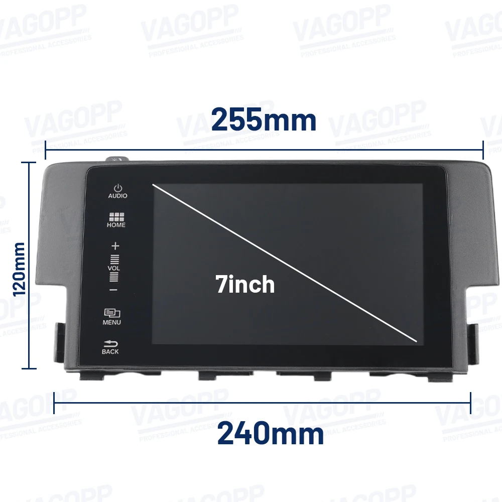 7 Inch Touch Screen LCD Display Panel For Honda Civic Car Radio NAV Parts 39710-TBA-A11 39710-TBA-A21
