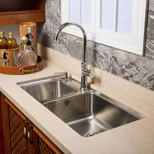 เฟอร์นิเจอร์ครัว OPPEIN โมเดิร์นแบบเคลื่อนย้ายได้สำหรับพื้นที่ขนาดเล็ก ทำจากไม้ ราคาประหยัด สำหรับตู้ครัวสมัยใหม่พร้อมเตาอบ 3