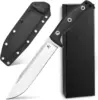 Sitivien ST12 Fixed Straight Knife DC53 Brushed Steel Blade G10 Handle Full Tang EDC Blade  Knife for Outdoors Camping Hunting 2