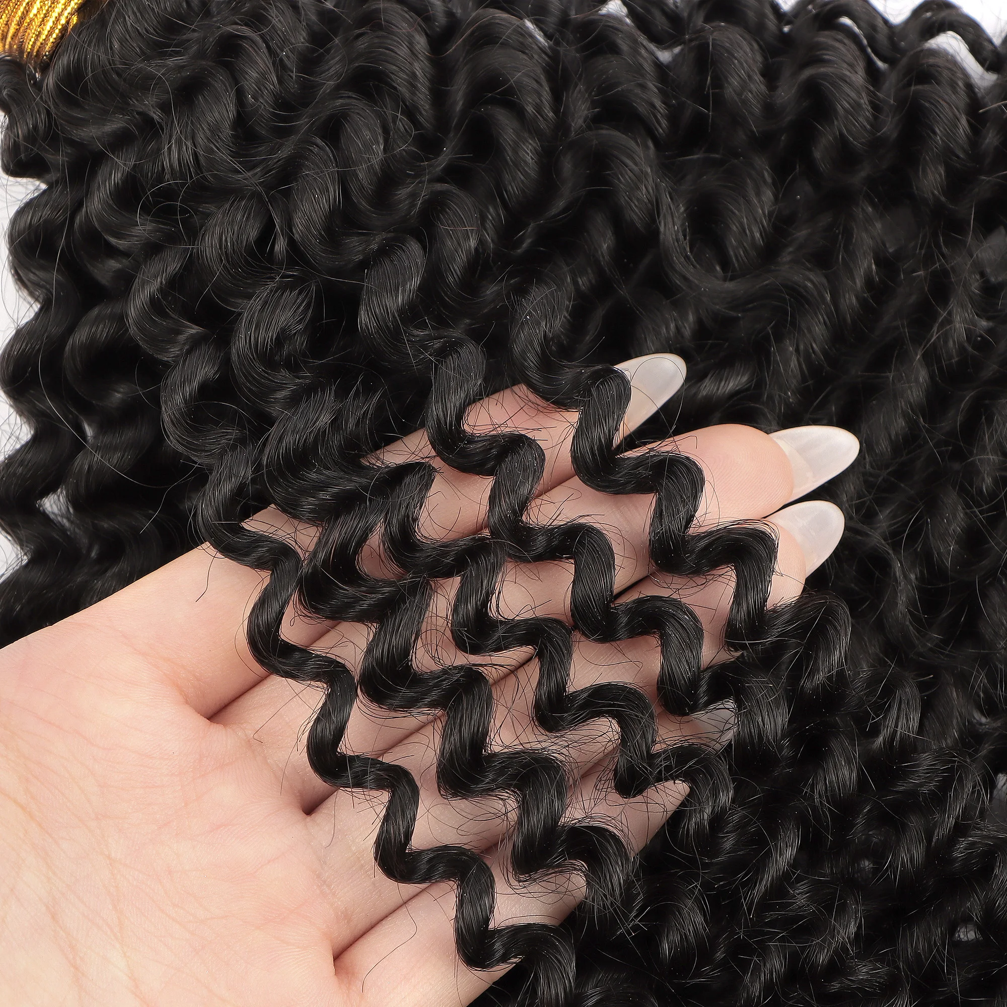 AHVAST Jerry curly 100g clip in weft hair extension natural color human hair virgin weft extensions