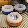 Velvet Plush Cat Bed Cat Basket Nesting House Sleeping Bag Kennel Winter Warm Beds Cushion for small dogs legowisko dla kota 2