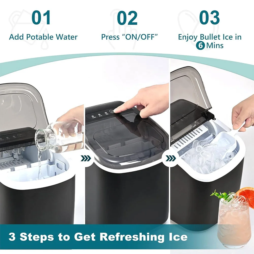 Ice Maker Ice Making Machine for Home Use with Factory Price Portable Countertop Maker Machine