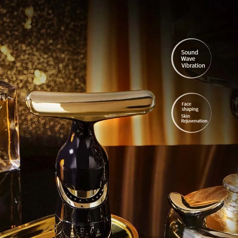 Home Three Body Imported Lifting And Firming Massage Instrument Sonic Vibration Fade Fine Lines Home Beauty Instrument facial massager,facial beauty instrument