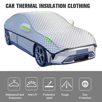 Car Cover Outdoor Protection Waterproof Four Seasons Windshield Protection Hail Protector Snow Cover Sunshade Frost Cover Parts 1