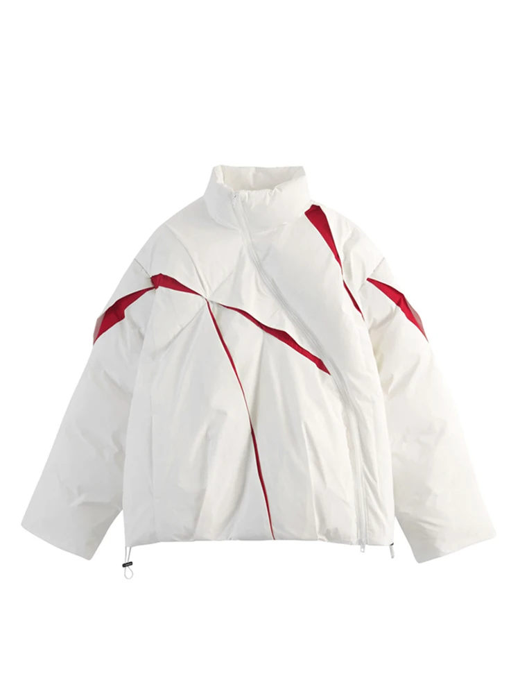 

New Design Women Fashion Zipper Simple Outerwear Down Jacket Coat Office Lady Winter Warm Korean Streetwear Tide 2000s Aesthetic