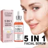 5 In 1 Facial Serum Fade Fine Lines Firming Skin Shrink Pores Moisturizing Brightning Vitamin C Hyaluronic Acid Face Serum 1