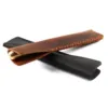 Handmade Genuine Leather Retro Cowhide Single Pencil Case Pen Holder Bag Pens Organizer Pouch Accessories for School Office 6