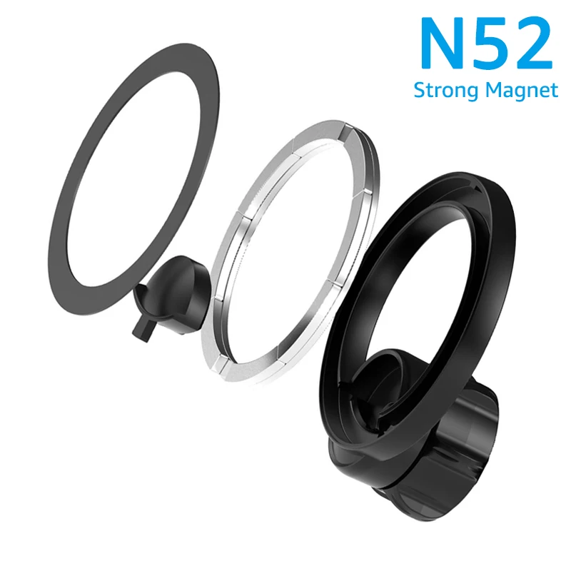 Premium 360° Rotating Magnetic Car Phone Holder with Strong Grip