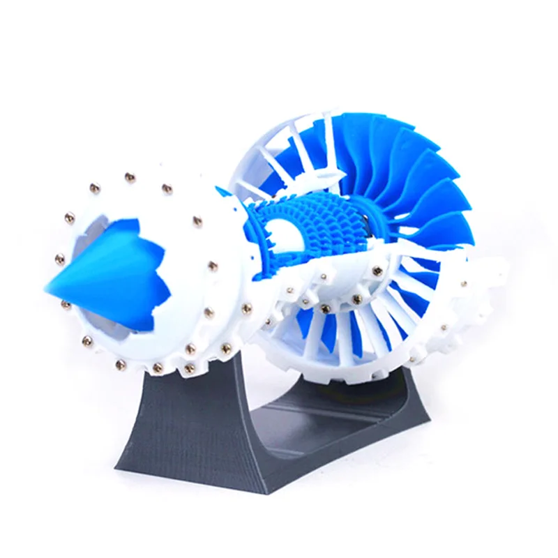 HOT!Aero Engine Turbo Fan Engine Model Air Model Electric 3D Printer