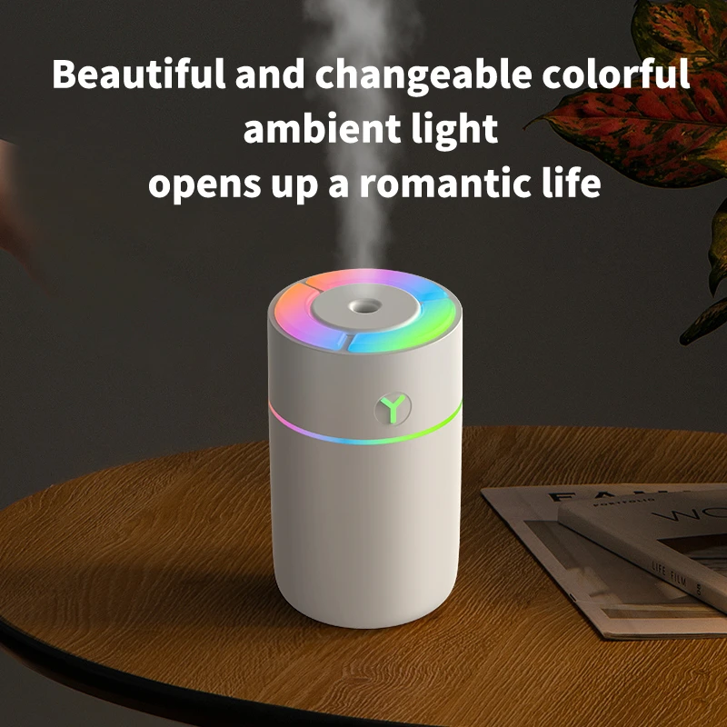 Xiaomi Colorful Humidifier Mini Car Desktop Sprayer Silent Aromatherapy Home Atmosphere Humidifier Nano Mist Timing Protection 2