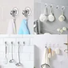 Suction cup hook, transparent and reusable heavy-duty vacuum suction cup hook, glass kitchen supplies, bathroom towel hook 3