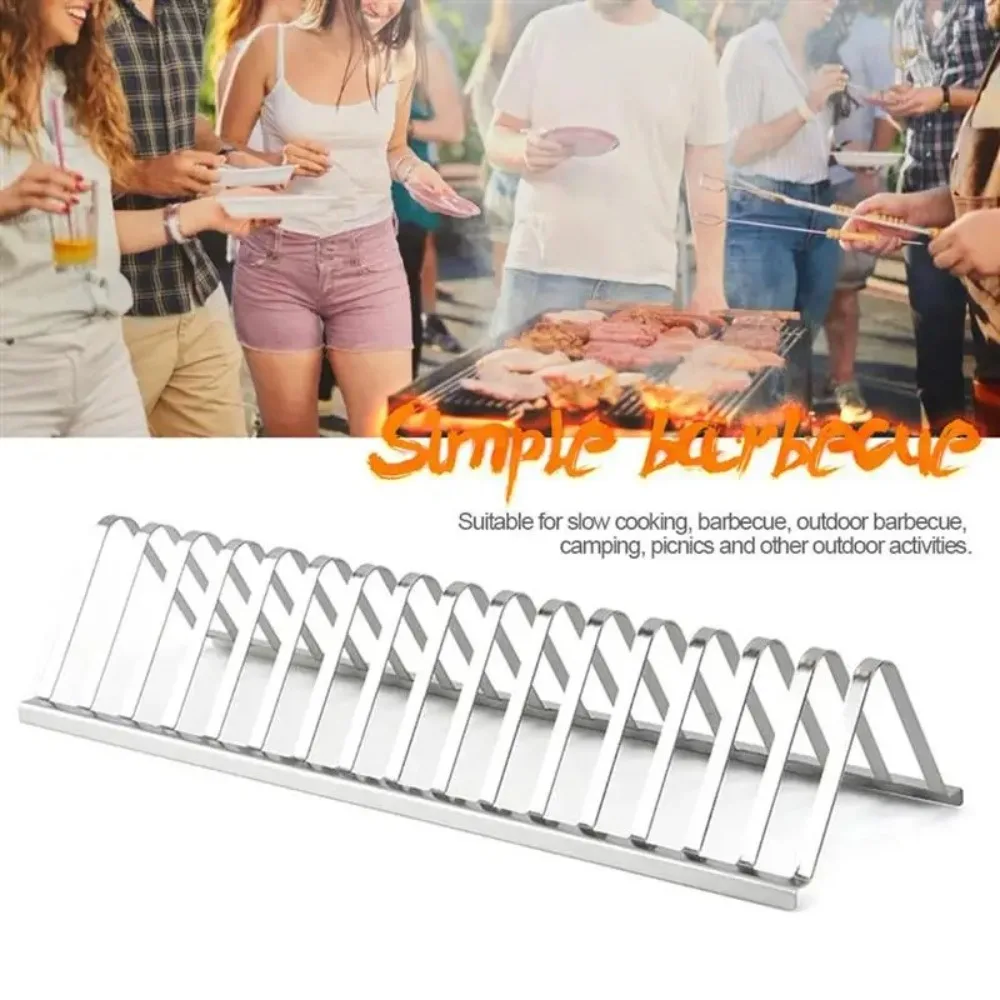 High Qualtiy Stainless Steel Barbecue Grill Portable BBQ Accessories Roasting Stand Antirust DIY 12 inch Barbecue Outdoor