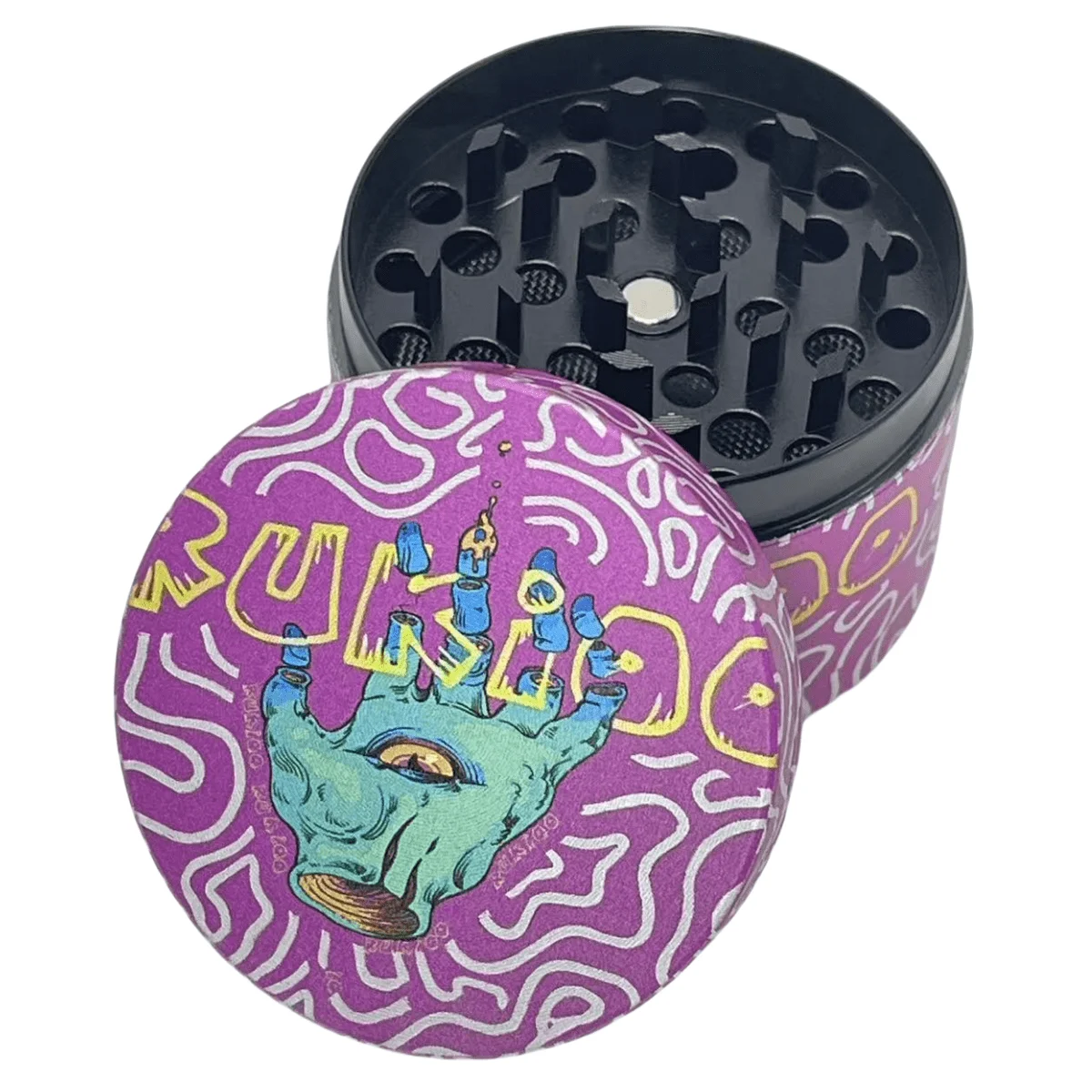 50mm Metal Bleach herb Grinder 4-Layer Spice Crusher pepper Mill Mortar Pernida Raw grass Tobacco Grinder Cigarette Accessories 2