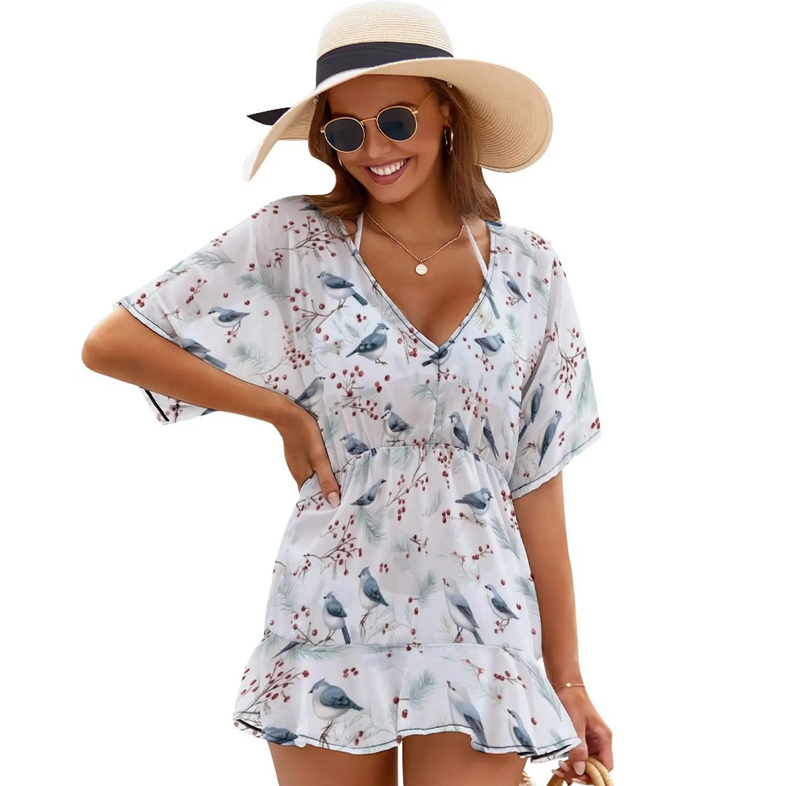 

White Christmas Cover Ups birthday dress Cocktail of dresses women's evening dress 2024 beach outfits for women
