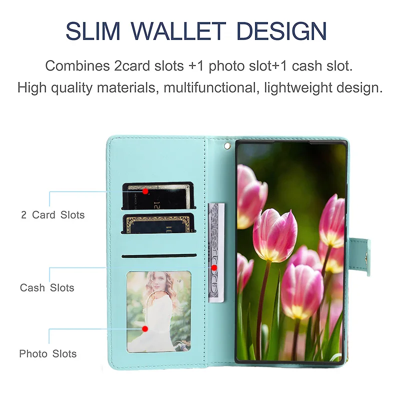 Wallet Phone Case For Samsung Galaxy Leather Flip Cover_voghion.com