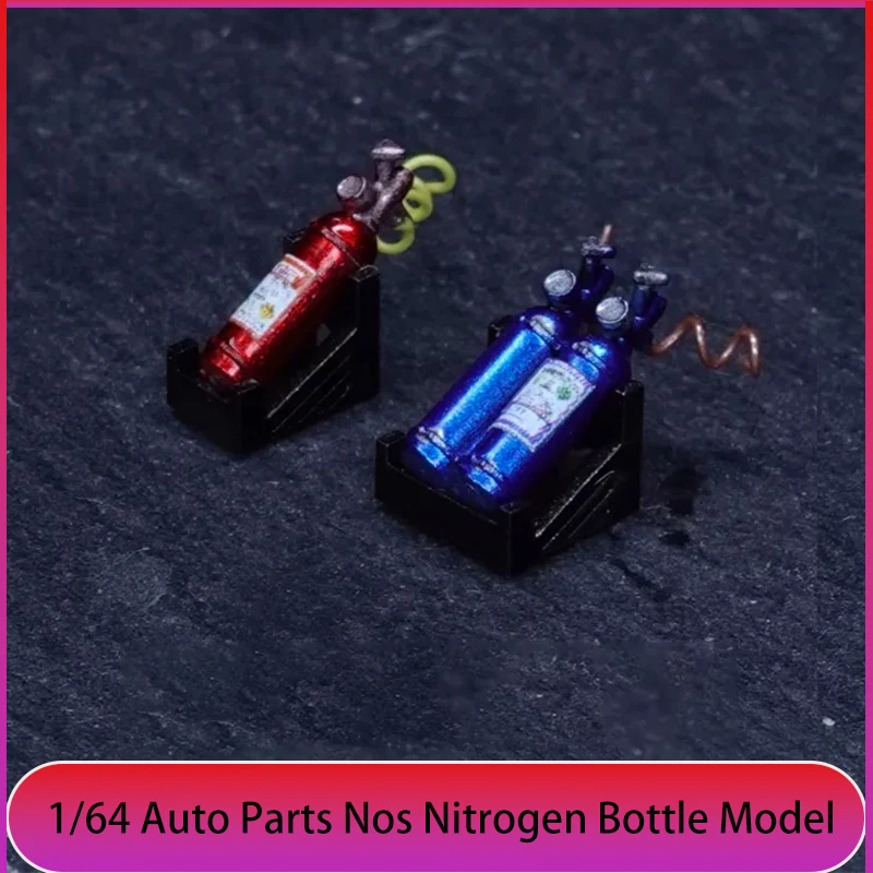 PuffStudio 1/64 Nos Nitrogen Bottle 2.0 Resin Model Is Suitable for 1/64 Car Model Modification Accessories
