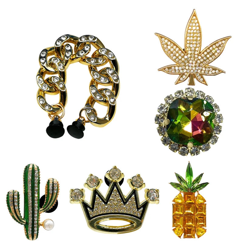 8pcs Luxury Bling Owl Croc Charms Crown Cactus Shoe Charm Accessories Gems  Croc Jeans Scissors Clogs Decoration Girls Gift - AliExpress