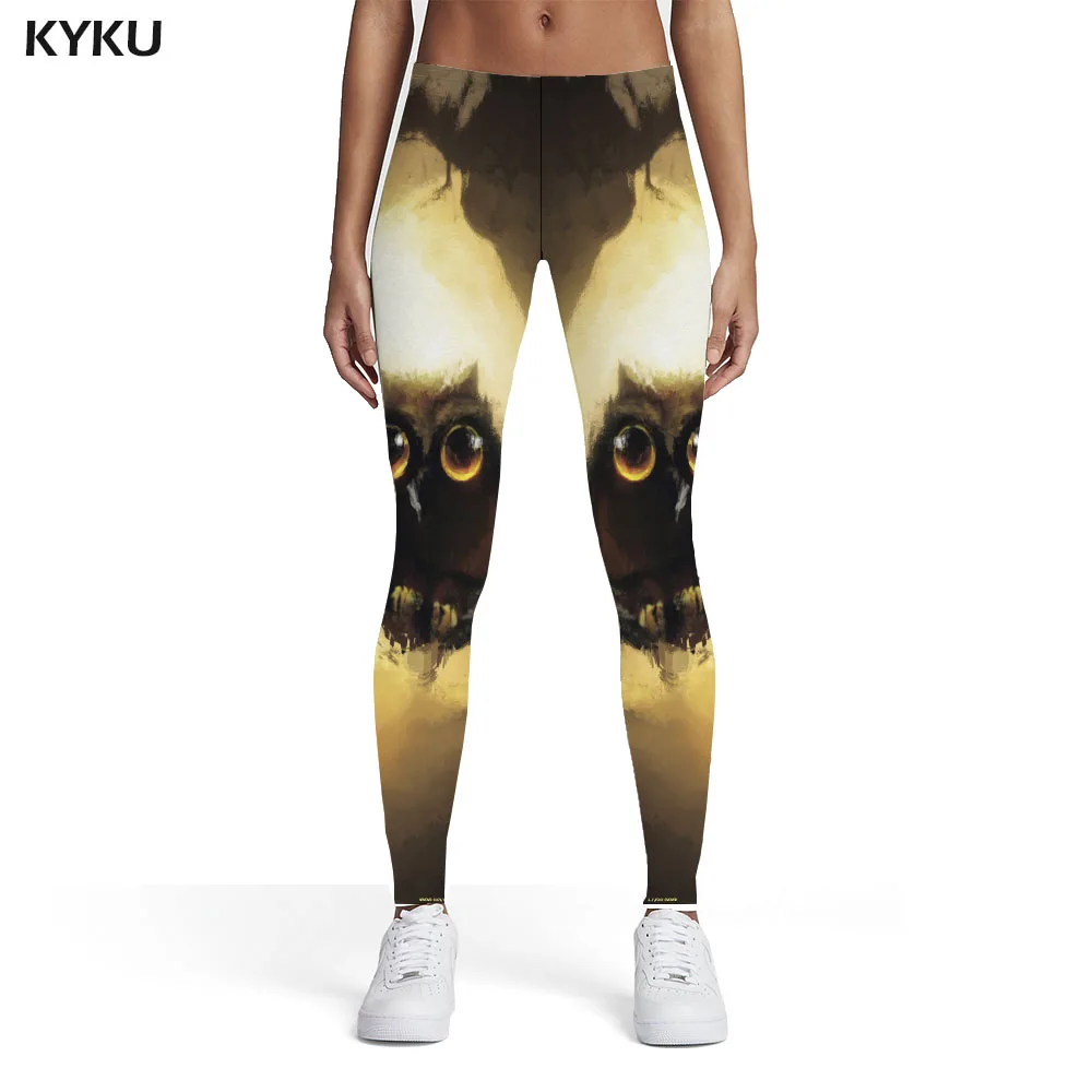 

KYKU Owl Leggings Women Animal Elastic Tree Sport Painting Sexy Leggins Womens Leggings Pants Jeggings Fashion Skinny Pencil