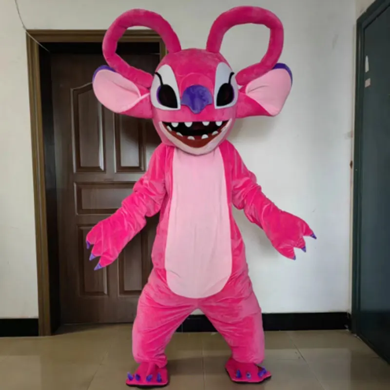thumbnail image 1 of Disfraz de mascota azul de Lilo y Stitch, personaje de dibujos animados de Disney, disfraz publicitario, disfraz de animal para fiesta de carnaval, trajes de cosplay, 1 of 5