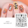 Nail Art Stamping Plate Animals Leaves Christmas Halloween Stencil for Nail Stamper Gel Polish Image Template Manicure DIY Tool 4