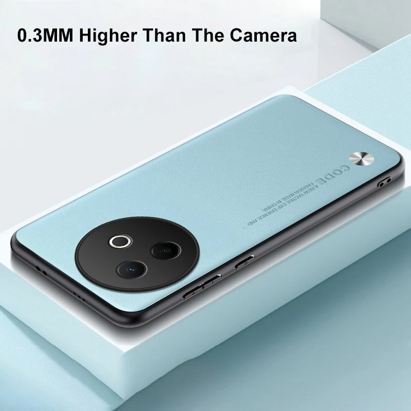 Luxury PU Leather Matte Silicone Shockproof Phone Case - Full Protection Coque